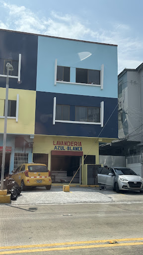 Lavanderia Azul Y Blanco